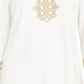 Charter Club Women's Lace-Trim Tunic Top White Size X-Small