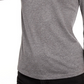 Maison Jules Women's 3/4 Sleeve Solid T Shirt Gray Size Medium