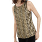 INC International Concepts Women's Sequined Tank Top Gold Size Petite Medium
