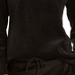 Karen Scott Women's Sport Velour Sweatshirt Black Size X-Small