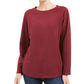 Karen Scott Women's Petite Microfleece Top Purple Size Petite X-Large