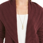 Style & Co Women's Pointelle Cardigan Purple Size Large