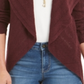 Style & Co Women's Pointelle Cardigan Purple Size Large