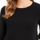 Charter Club Women's Colorblocked Ottoman Sweater Black Size XX-Large