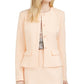 Calvin Klein Women's Peplum Hem Back Slit Blazer Peach Size 12