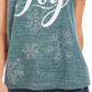 Style & Co Women's Joy Graphic Print T Shirt Green Size Petite X-Large