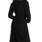 GUESS Women's Maria Faux Fur Collar Walker Coat Black Size M