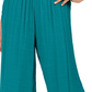 JM Collection Women's Metallic-Detail Wide-Leg Gauze Pants Blue Size X-Large