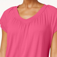 JM Collection Women's Blouson T-Shirt Pink Size Large
