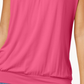 JM Collection Women's Blouson T-Shirt Pink Size Large