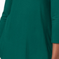 JM Collection Women's Petite Three-Quarter-Sleeve Top Green PS/M
