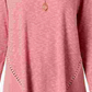 Style & Co Women's Waffle-Knit Top Red Size Large