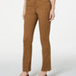 Charter Club Women's Lexington Straight Leg Jeans Brown Size 8 Petite