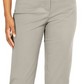 Karen Scott Women's Button Trim Cropped Pants Gray Size 10