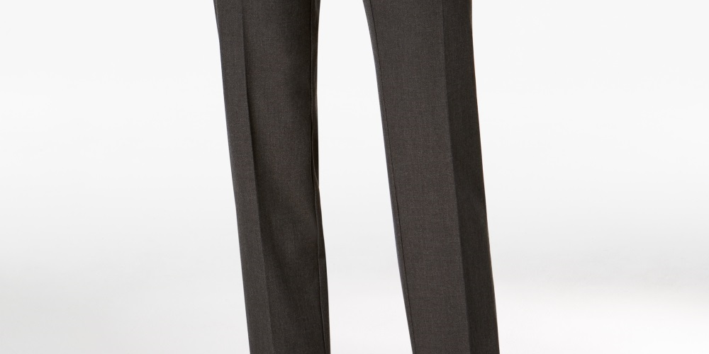 Charter Club Women's Petite Slim Leg Ankle Pants Gray Size 2 Petite