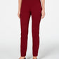 Charter Club Women's Pull On Ponte Knit Pants Wine Size 10 Petite
