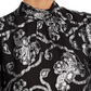 Rebecca Taylor Women's Metallic Paisley Short Sleeve Blouse Silver Size 10