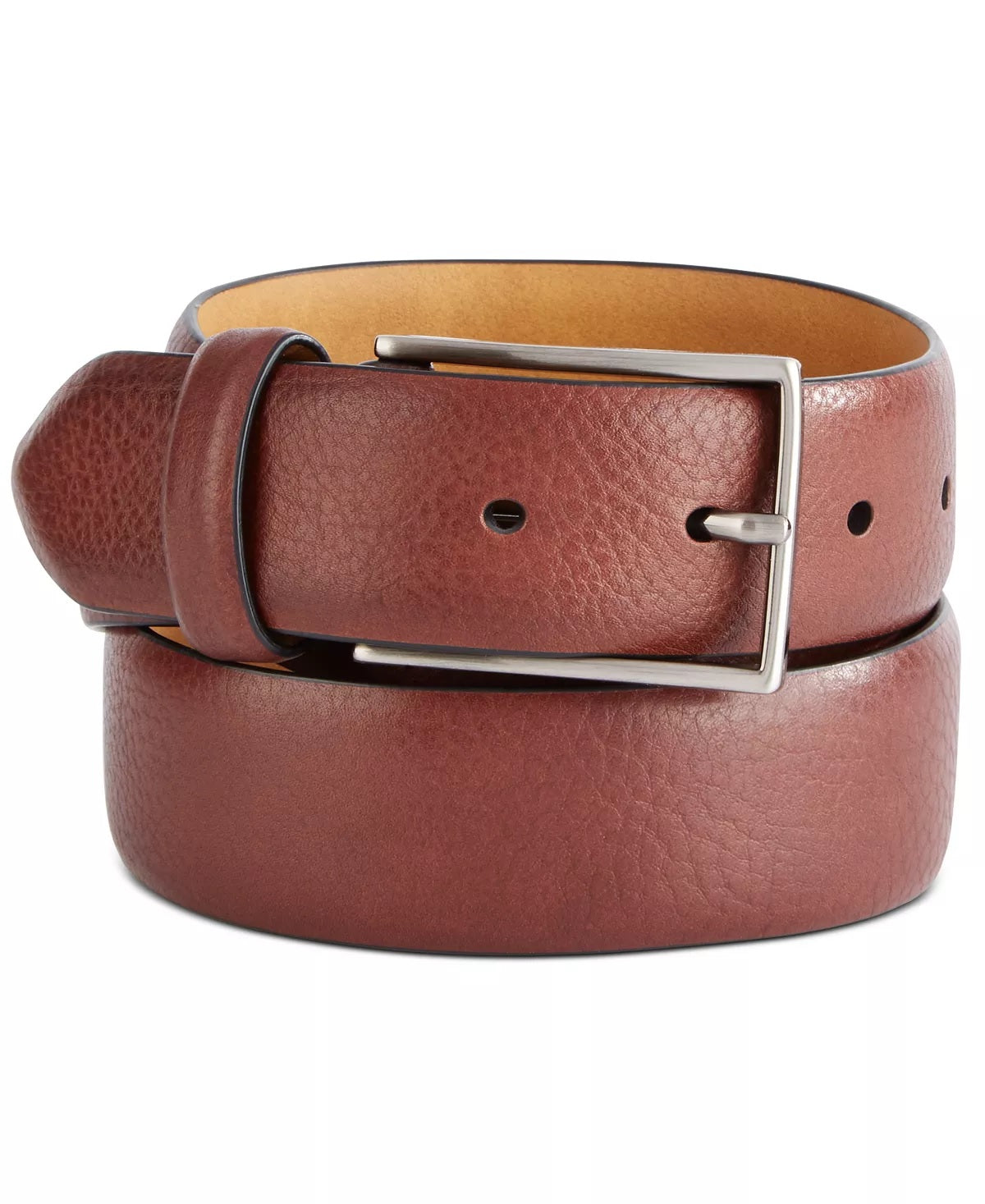 Tasso Elba Men's Textured Belt Brown Size X-Large