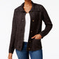 Karen Scott Women's Petite Button-Front Cardigan  Black Size Petite