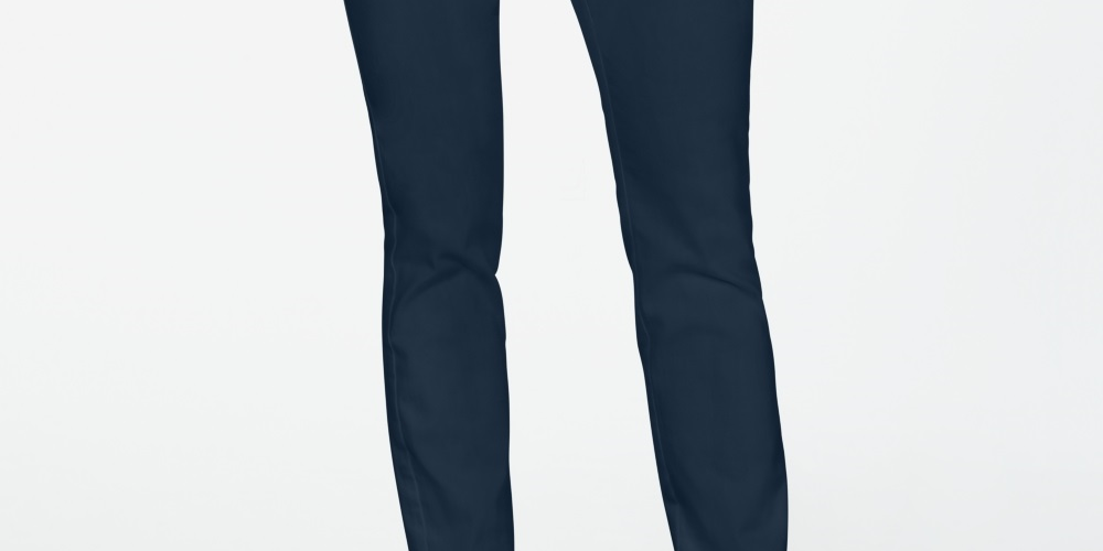 Charter Club Women's Chelsea Stretch Twill Skinny Pants Blue Size 12 Petite