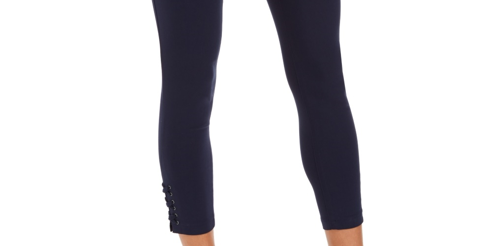 Style & Co Women's Cropped Utility Pants Blue Size 16