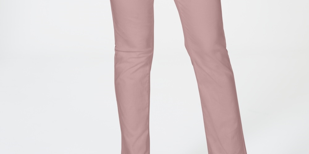 Charter Club Women's Petite Lexington Straight Leg Jeans Pink Size 4 Petite