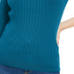 Maison Jules Women's Ribbed Crew-Neck Sweater Green Size X-Large