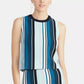 Rachel Roy Women's Striped Sweater Bright Blue Size X-Large
