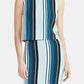 Rachel Roy Women's Striped Sweater Bright Blue Size X-Large