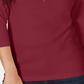 Karen Scott Women's Cotton Henley Top  Red Size Large