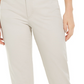Charter Club Women's Button Cuff Tummy Control Capri Pants Beige Size 6