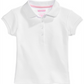 Nautica Girl's Interlock Polo Shirt White Size Medium