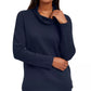 Karen Scott Women's Petite Funnel-Neck Top Black Size PL