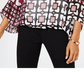 Alfani Women's Petites Banded Bottom Printed Top Pink Size Petite Small