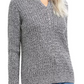 Karen Scott Women's Cable-Knit Henley Sweater Grey Size Small