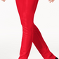 INC International Concepts Women's Zip Detail Skinny Pants Red Size 12 Petite
