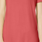 JM Collection Women's Cold Shoulder Swing T Shirt Red Size XX-Large