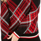 Charter Club Women's Plaid Crewneck Sweater Black Size Medium
