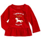 First Impressions Infant Girl's Unicorn Print Cotton Peplum T-Shirt-3-6 Months Red Size 6-9MOS