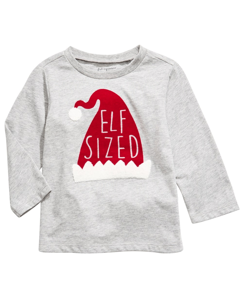 First Impressions Baby Boy's Elf T-Shirt Gray Size 3-6MOS