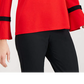 Charter Club Women's Tie Detail Crepe Top Red Size Petite Small