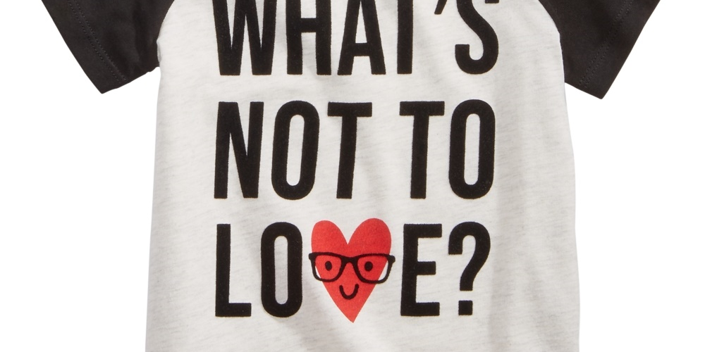 First Impressions Baby Boy's Love-Print T-Shirt  White Size 18MOS