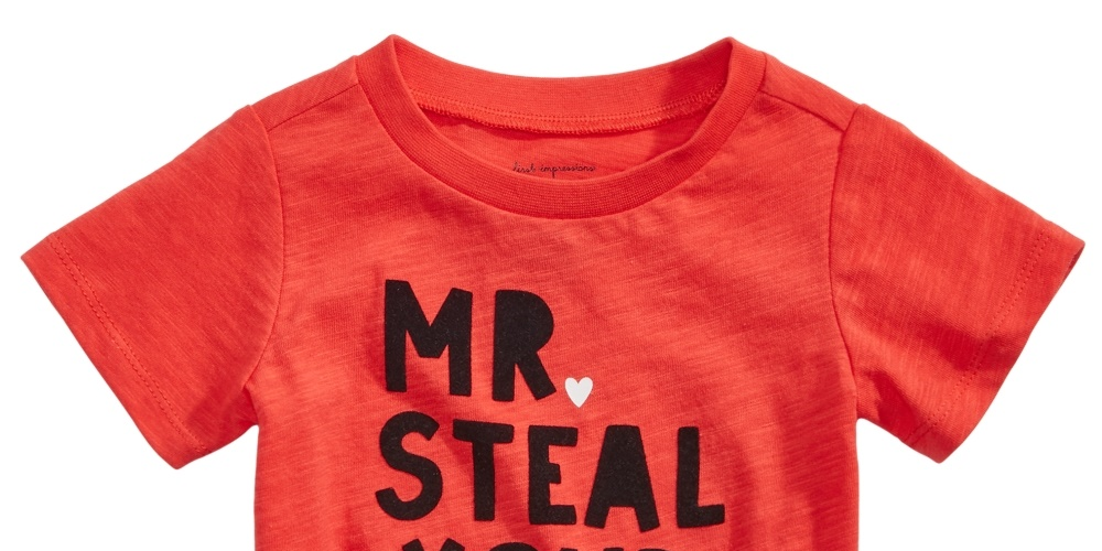 First Impressions Baby Boy's Heart-Print Cotton T-Shirt  Red Size 12MOS