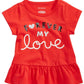 First Impressions Baby Girl's Forever-Print Cotton T-Shirt Medium Red Size 18MOS