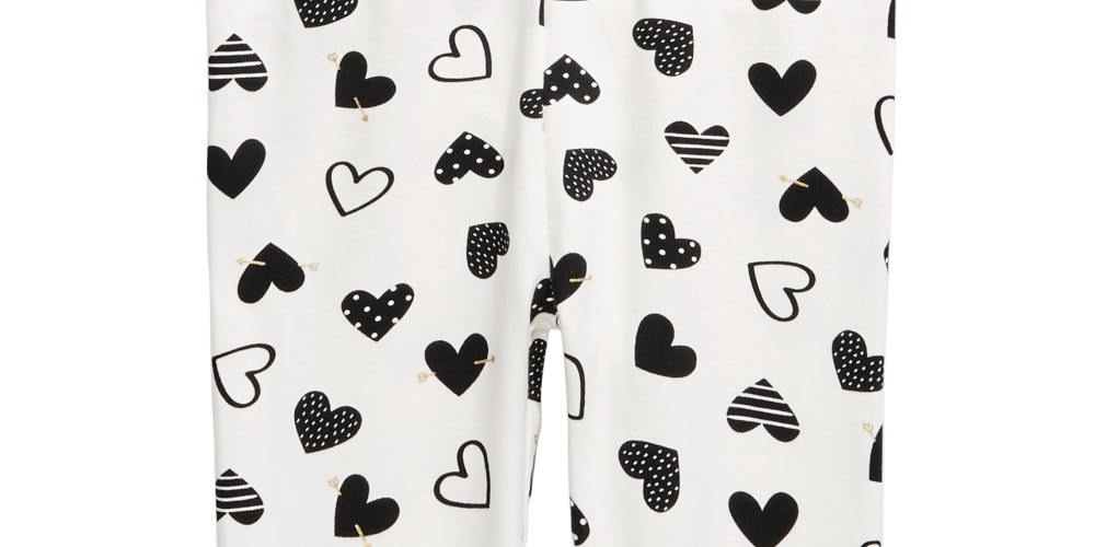 First Impressions Kid's Baby Girl's Heart Leggings White Size 18
