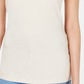 Maison Jules Women's Spaghetti Strap Square Neck Tank Top White Size X-Small