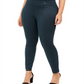 Anne Klein Women's Teal Herringbone Skinny Wear to Work Pants Blue Size 1X