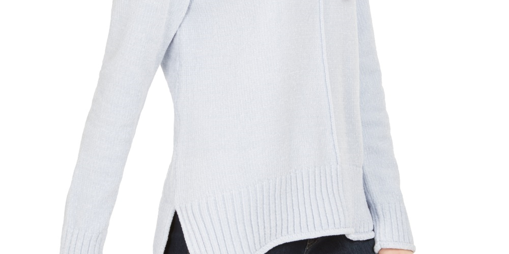 Style & Co Women's Chenille Sweater Blue Size X-Large