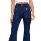 Free People Women's Layla High Waist Flare Jeans Blue Size 24