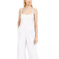 Calvin Klein Women's Cowl-Neck Sequined Jumpsuit White Size 12